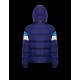 Moncler Hooded Winter Key Jacket Mens Down Puffer Coat Outwear Blue