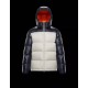 Moncler Latour Hooded Down Puffer Jacket Mens Down Coat Winter Outwear White Blue