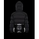 Moncler Maures Logo Hooded Down Puffer Jacket Mens Down Coat Winter Outwear Black