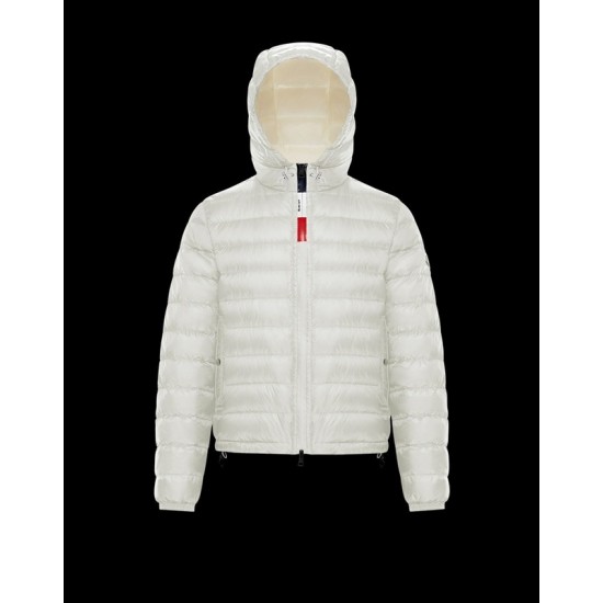 Moncler Rook Hooded Padded Down Jacket For Men White