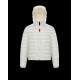 Moncler Rook Hooded Padded Down Jacket For Men White