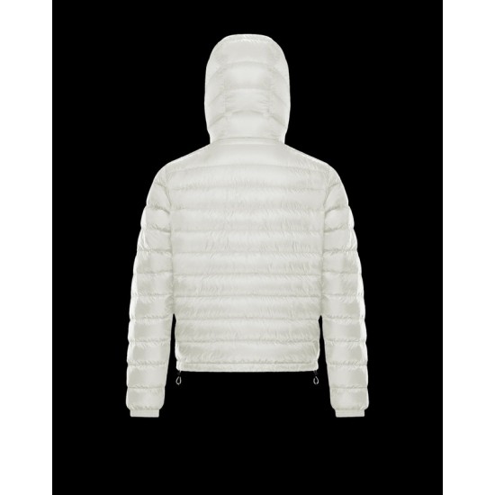 Moncler Rook Hooded Padded Down Jacket For Men White