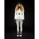 Moncler Down Jacket Women Down Coat Winter Ourtwear With Fur Collar Hat Grennoble White